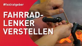 Fahrradlenker verstellen  so gehts richtig [upl. by Cumings654]