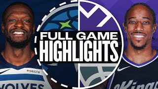 TIMBERWOLVES at KINGS  FULL GAME HIGHLIGHTS  October 24 2024 [upl. by Lakym416]