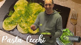 Pesto corzetti with Franco Casonis ancient recipe while enjoying his amazing art gallery in Italy [upl. by Nawuj761]