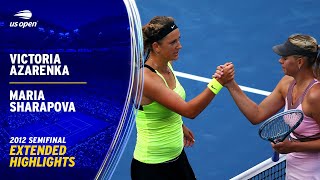 Victoria Azarenka vs Maria Sharapova Extended Highlights  2012 US Open Semifinal [upl. by Benisch]