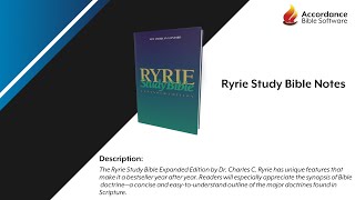 Ryrie Study Bible Product Overview [upl. by Pascasia165]