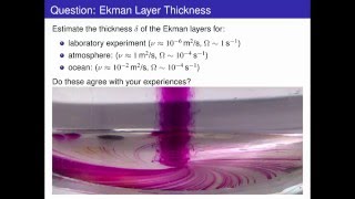 Ekman Layer  Rotating GFD 46 [upl. by Popele228]