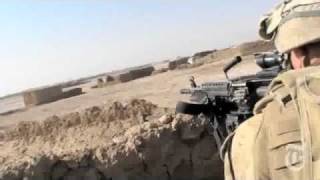 Marines in Marjah Afghanistan Take Sniper Fire During Firefight [upl. by Nitneuq]