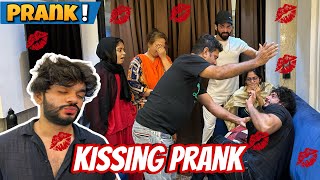 Kissing Prank on Family 💋 Fokats  Abresh amp Zeeshan [upl. by Alarise]