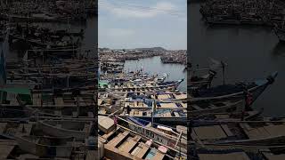 Elmina fishing harbor CapeCoast Ghana [upl. by Cilla]