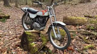 1976 Honda TL 250 walk around and ride along [upl. by Olmsted63]