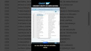 Criando grupo de mercadorias SAP shorts marcosintech [upl. by Tien]