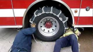 Dual Tire Chains Installation TireChaincom [upl. by Neemsaj]