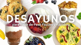 Desayunos Saludables para Bajar de Peso Fáciles y Rápidos [upl. by Grazia]