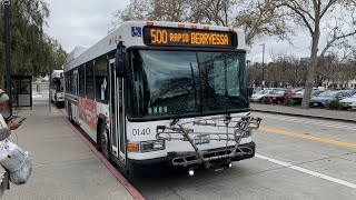 VTA 0140 on Route 500 Rapid  2010 Gillig Low Floor Hybrid 40’ [upl. by Ahsak]