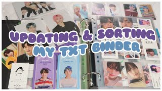 ☁️ Updating amp Sorting My TXT Binder  Soobin amp Huening Kai Photocard Collection  January 2021 [upl. by Stout]