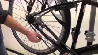 How to fit Shimano Nexus 7 Nexus 8 hub amp InterM Roller Brake rear wheel Dutch Bike [upl. by Naamana]