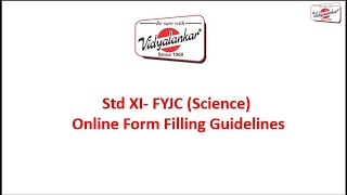 Std XI 202425  FYJC Science Online Form Filling Guidelines  Part II [upl. by Helmut]