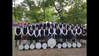 German Thistle Pipes amp Drums  Trebsen Highland Games 2023  Marchoff [upl. by Latrina]