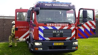 Brandweer met spoed naar brand in heg  Camper erf Veenhuizen [upl. by Balliett]