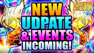 🔥 NEW CHARACTER  EVENTS  UPDATES INCOMING PART 2 RELEASE DATE DB Legends  Legends Festival [upl. by Immaj468]