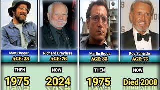 Jaws 1975 Cast Then and Now 💧 What Happened Now [upl. by Holtz]