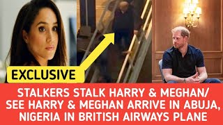 SEE PRINCE HARRYampDUCHESS MEGHAN DISEMBARK FROM BRITISH AIRWAYS PLANE AS THEY ARRIVE IN ABUJANIGERIA [upl. by Ahtiek379]