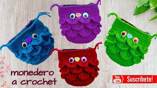 😍🥰🤩 HERMOSO monederos tejidos a crochet PASO A PASO 🥰 TODAS QUIEREN TENER UNO [upl. by Labotsirhc998]