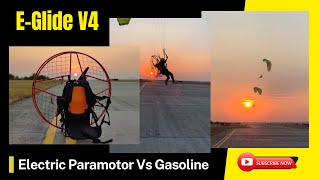 Electric Paramotor Vs Gasoline dji mavic air 2 aerial chase shorts [upl. by Stewart756]