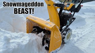 Husqvarna ST227P TWO STAGE Snow Blower Pros amp Cons Review [upl. by Tanitansy]