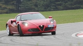 Alfa Romeo 4C  Test by DRIVE magazine amp 0200 kmh acceleration ENG subs [upl. by Bezanson]