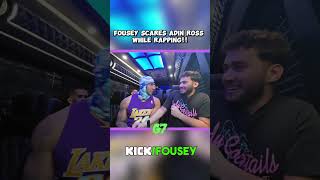 Fousey SCARES Adin Ross While Rapping [upl. by Nichole]