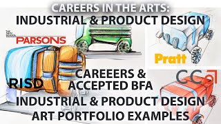 CAREERS IN THE ARTS –INDUSTRIAL DESIGN – ACCEPTED ART PORTFOLIO EXAMPLES ID amp Product Design [upl. by Remliw]