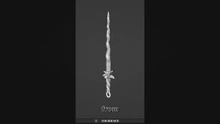 shorts Dark Souls 3 Coiled Greatsword Firelink Sword 3D Print [upl. by Chilt]