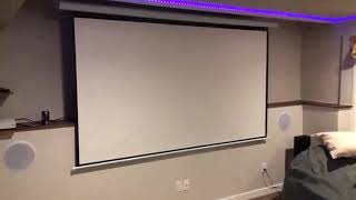 Aoxun Projector Screen Review amp Test  Best Indoor and Outdoor Movies Screen [upl. by Ahsilrae984]