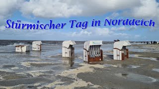 Stürmischer Tag in Norddeich [upl. by Ettevram]