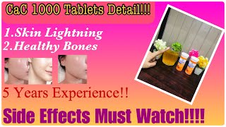 CaC 1000 Tablets For Skin Whitening  How To Use Without Side Effects  Detail With All Skin Types [upl. by Athalie]