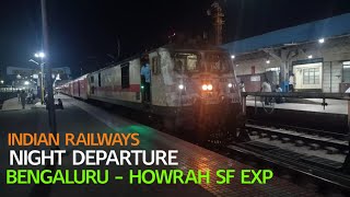 12864 SMVT BENGALURU  HOWRAH JN SF EXPDEPARTURE IN RENIGUNTA RAILWAY STATION trending railway [upl. by Anael484]