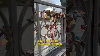 Visited the love lock bridge in Frankfurt filipinocoupleingermany travel filipinoingermany [upl. by Pretrice]