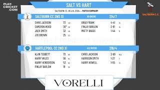 Saltburn CC 2nd XI v Hartlepool CC 2nd XI [upl. by Eniarol]