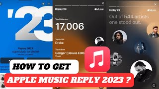 How to get Apple Music replay 2023  Apple Music wrapped 2023  Apple Music stats [upl. by Sylvie]