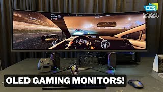 CES 2024  New AORUS OLED Gaming Monitors [upl. by Yesnik]