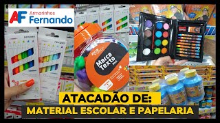 ATACADO DE MATERIAL ESCOLAR E PAPELARIA  ARMARINHOS FERNANDO [upl. by Wren]