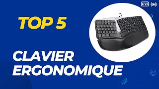 Top 5 Meilleur Clavier Ergonomique 2024 [upl. by Naitsirhc]