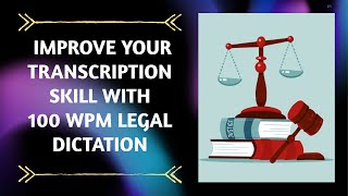 LEGAL DICTATION 100 WPM400 WORDSORISSA HIGH COURTGUJARAT HIGH COURT [upl. by Abbot]