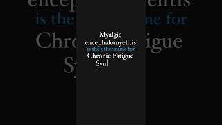 Medical terminology  Myalgic Encephalomyelitis [upl. by Elysee]