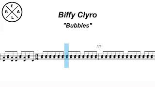 Bubbles  Biffy Clyro Drum Score [upl. by Danforth]