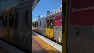 Queensland Rail IMU 103  IMU 110 Arriving At Roma Street Stationtrain shorts [upl. by Voe37]