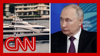 Yacht reportedly linked to Putin captured on drone footage [upl. by Cassondra]