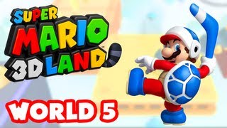 Super Mario 3D Land  World 5 Nintendo 3DS Gameplay Walkthrough [upl. by Enyala452]