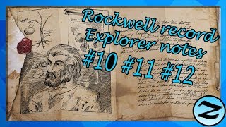 ROCKWELL EXPLORER NOTES 101112 LOCATIONS  ARK Survival Evolved [upl. by Nole]