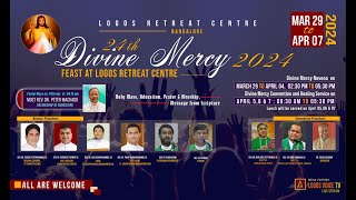 Divine Mercy Novena Day 9  06 April 2024  Logos Retreat Centre [upl. by Nialb634]