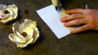 Shellcraft Tutorial How to Make Magnolia Flowers from Shells [upl. by Genvieve553]