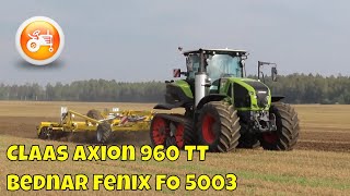 Claas Demonstrations 2023  Claas Axion 960 TT amp Bednar Fenix FO 5003 [upl. by Gusti]