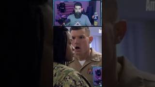 Navy Basic Training Disrespect  Marine Reacts 👀 military navy [upl. by Anivol]